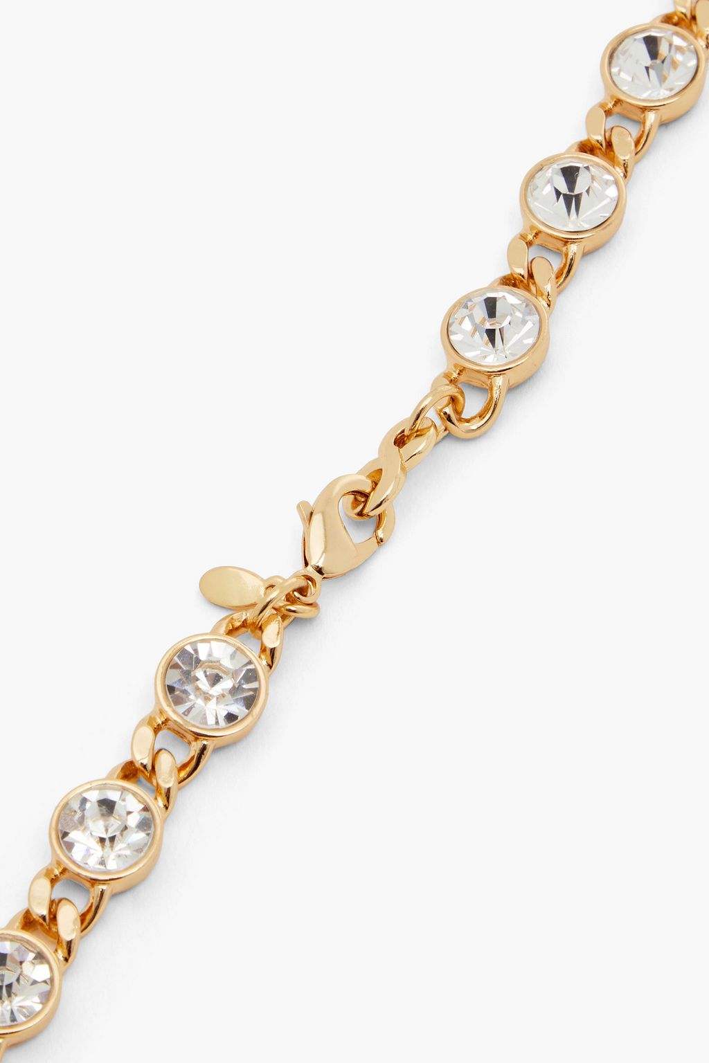 KENNETH JAY LANE Gold-plated crystal necklace