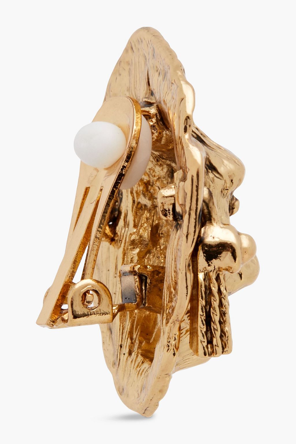 KENNETH JAY LANE Gold-plated clip-on earrings