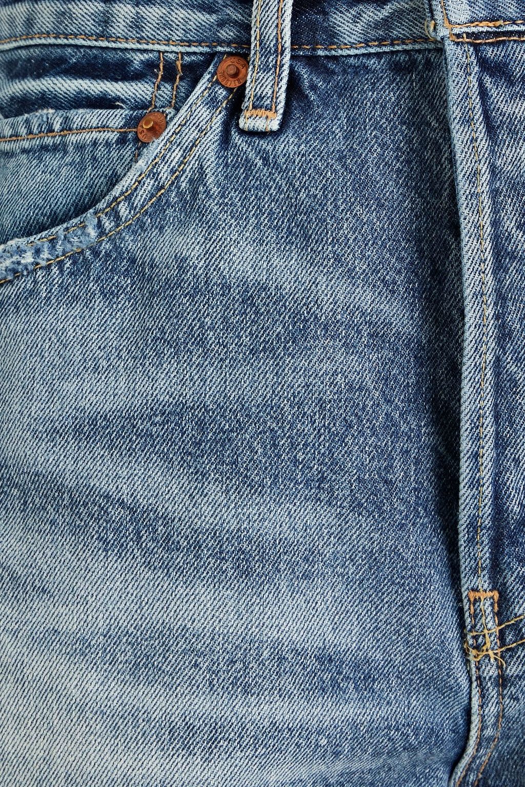 RE/DONE Distressed denim shorts