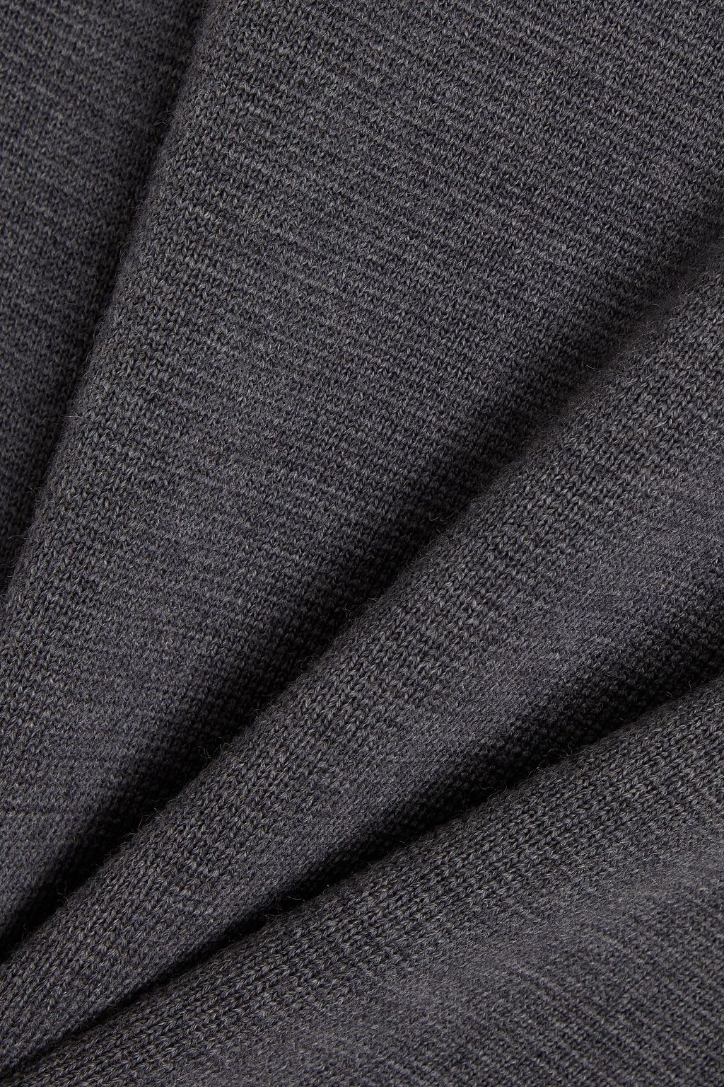 AZTECH Two-tone shell-trimmed wool sweater