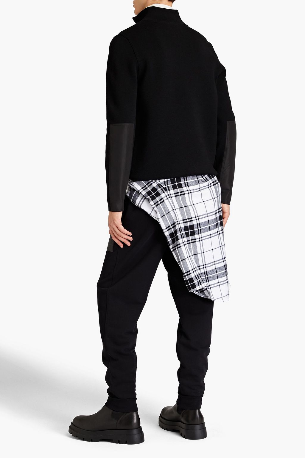 AZTECH MOUNTAIN Matterhorn shell-trimmed wool half-zip sweater