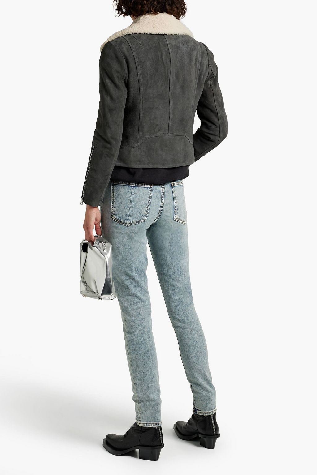 RAG & BONE Cate faded mid-rise skinny jeans