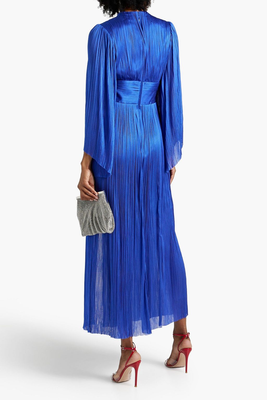 MARIA LUCIA HOHAN Thais plissé silk-tulle maxi dress
