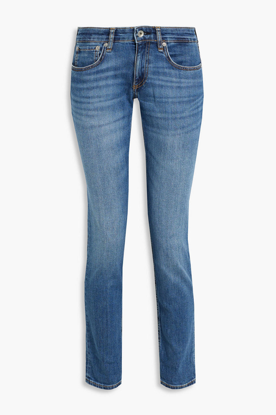 Rag & Bone Dre Boyfriend Jeans In Mid Denim