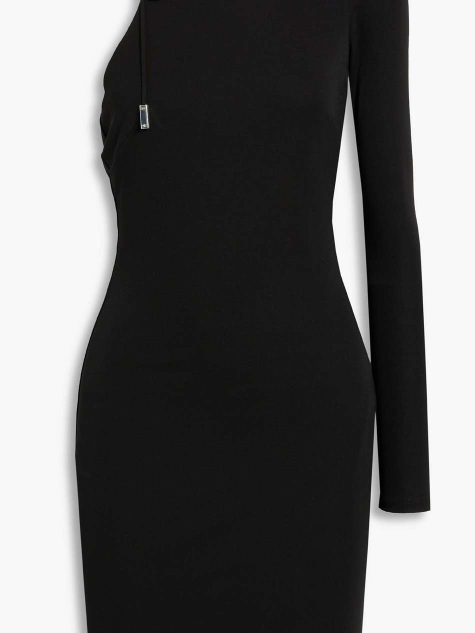 kayleigh one-sleeve cutout jersey mini dress