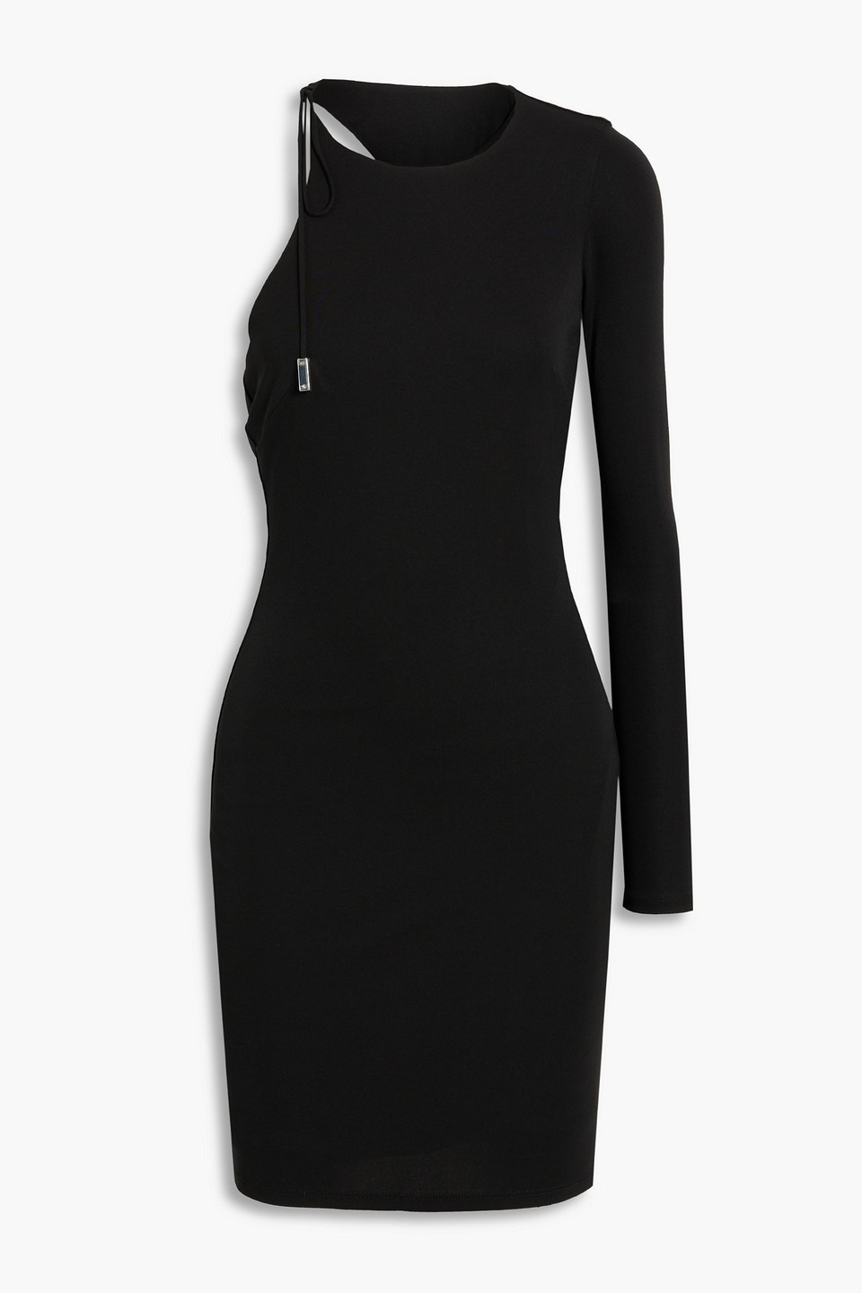 Kayleigh one-sleeve cutout jersey mini dress