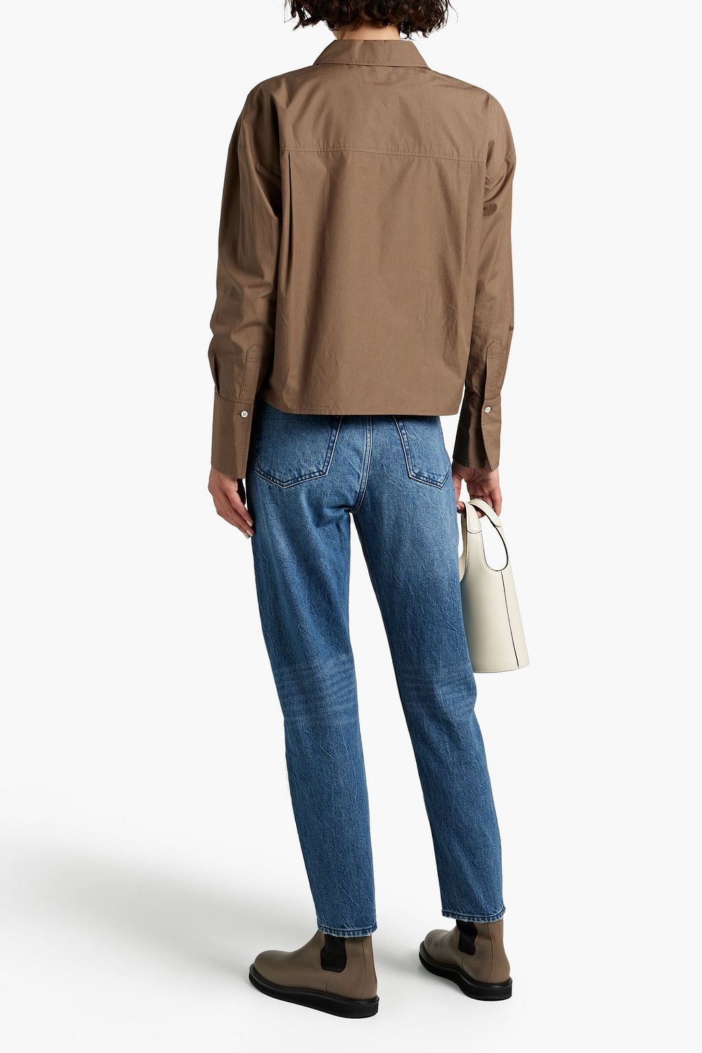 RAG & BONE Rachel 하이라이즈 테이퍼드 진