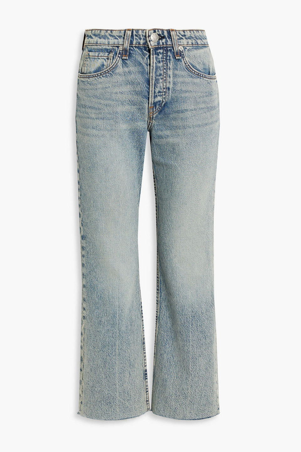 High Rise Kick Flare With Rhinestone