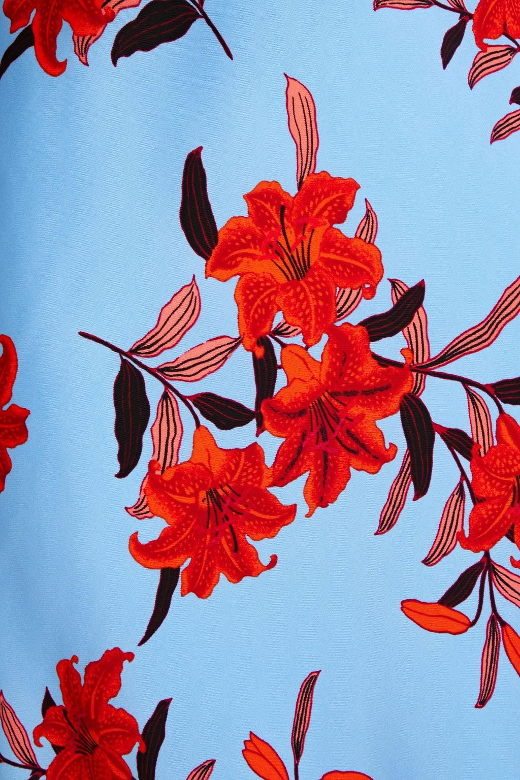 DIANE VON FURSTENBERG Beverly floral-print cady skirt
