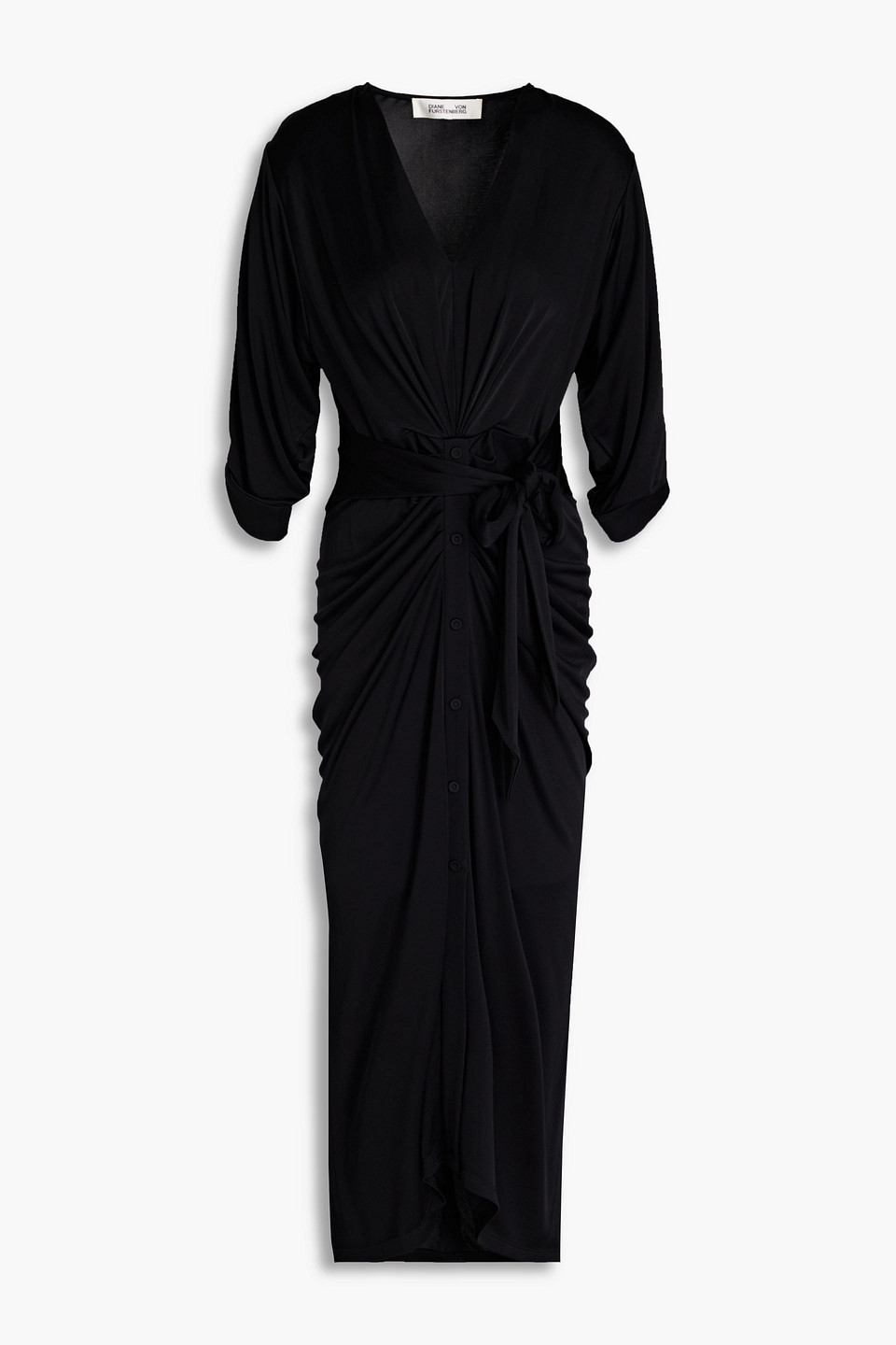 Diane Von Furstenberg Jelissa Ruched Jersey Midi Dress In