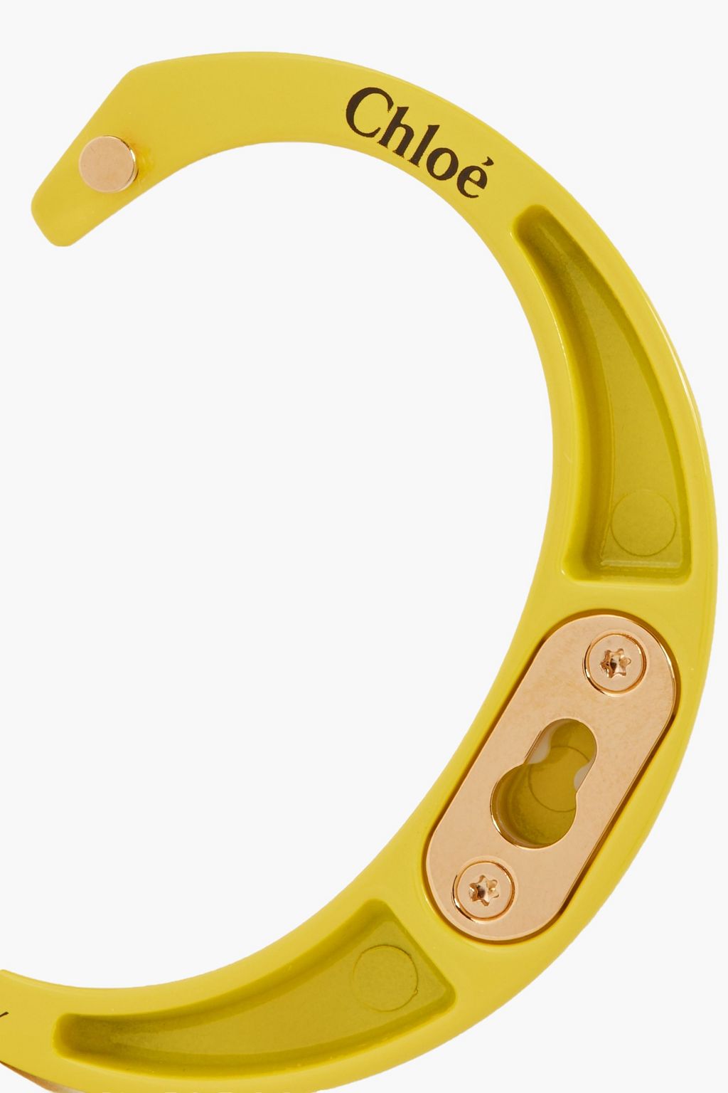 CHLOÉ Gold-tone enamel bag charm