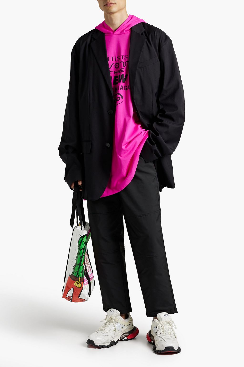 BALENCIAGA Oversized crepe blazer