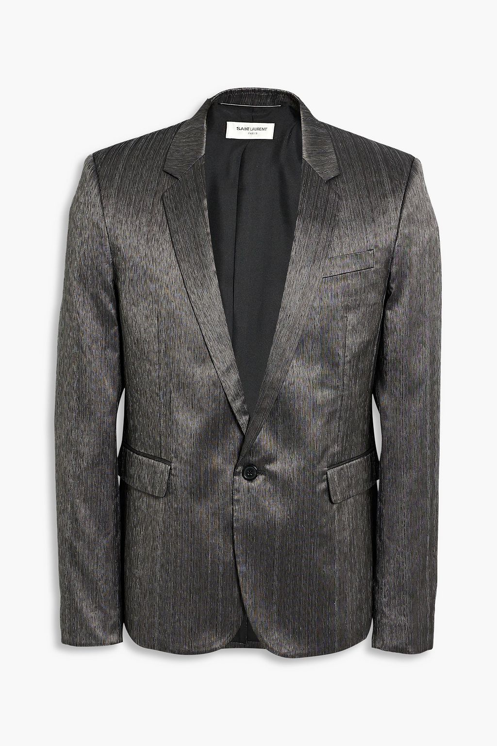 SAINT LAURENT Silk-blend shantung blazer | THE OUTNET