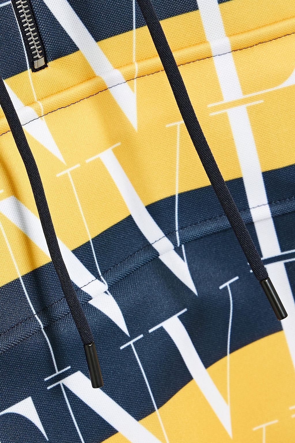 VALENTINO GARAVANI Printed jersey zip-up hoodie