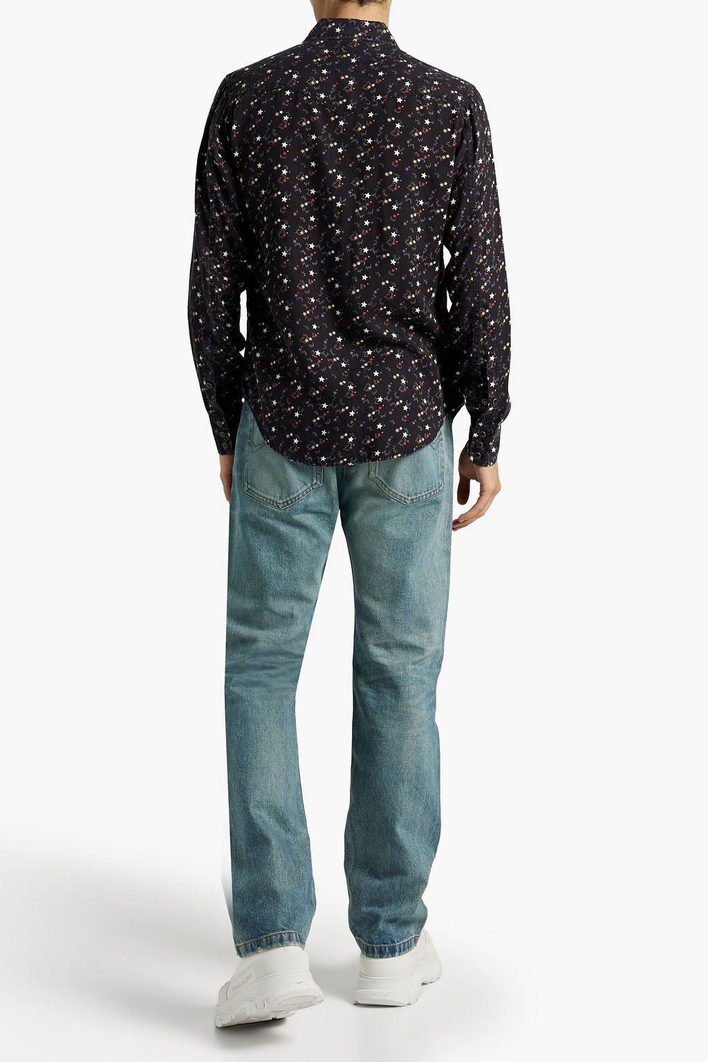 SAINT LAURENT Printed Lyocell shirt