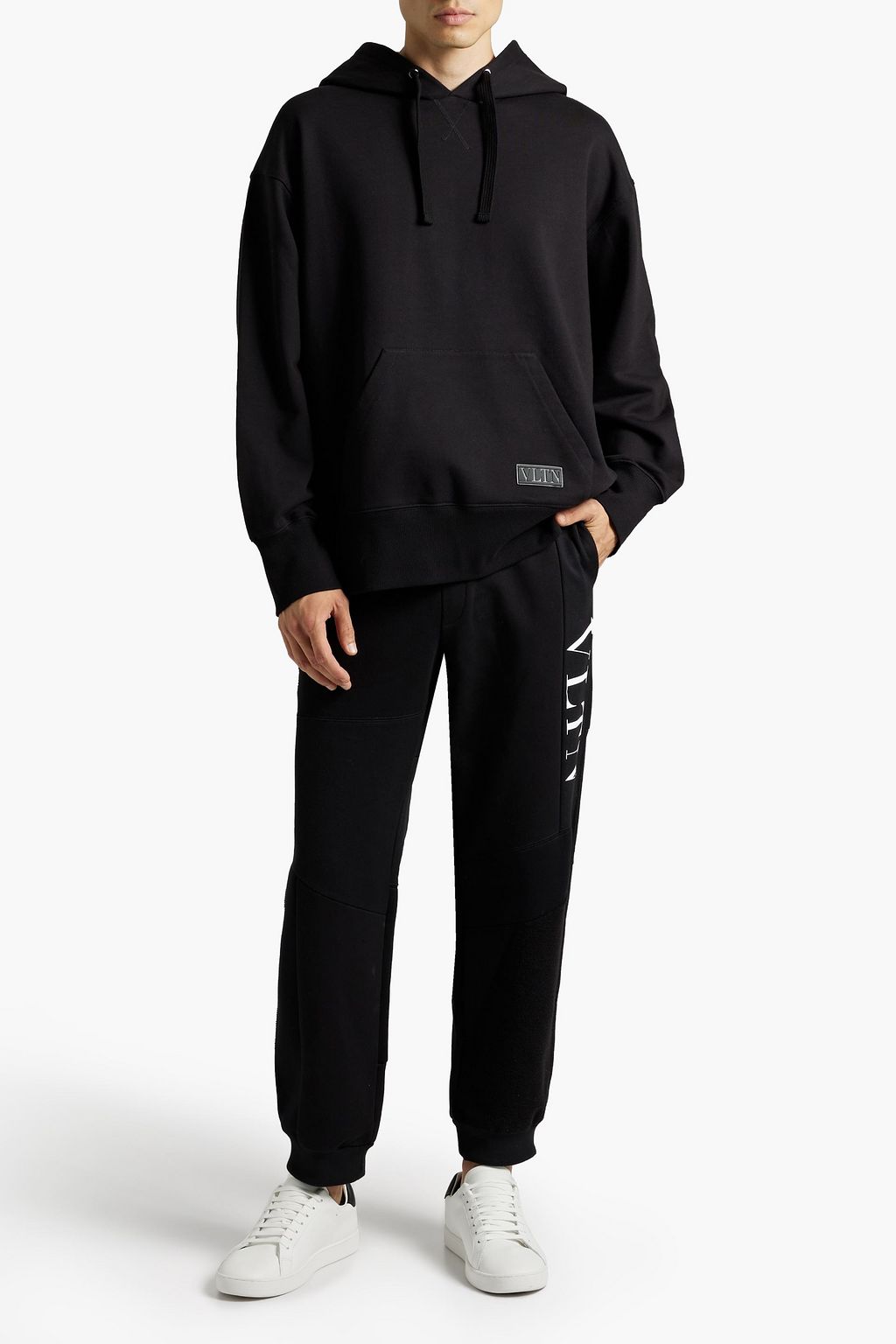 VALENTINO GARAVANI French cotton-terry hoodie
