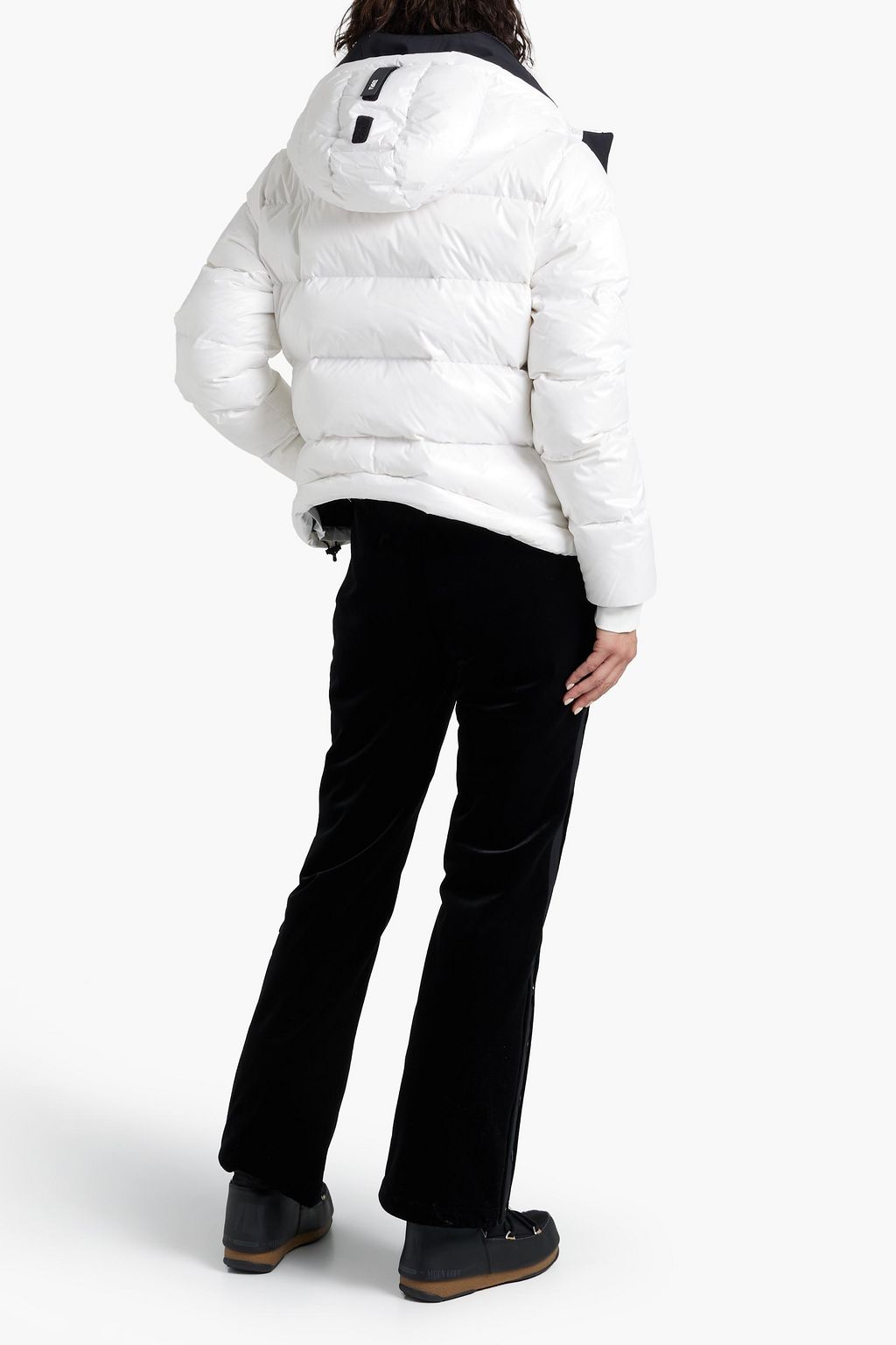 TEMPLA Quilted hooded down ski jacket