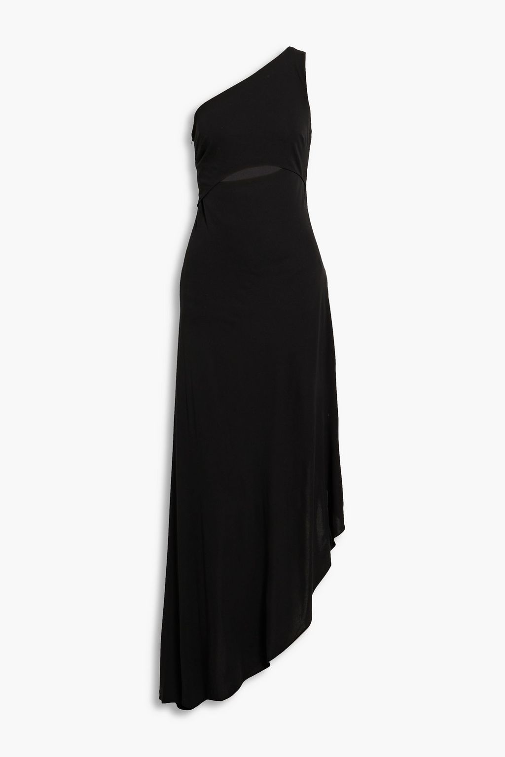 HALSTON Clara one-shoulder cutout jersey dress | THE OUTNET