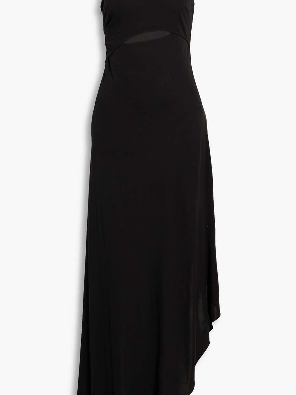 clara one-shoulder cutout jersey dress