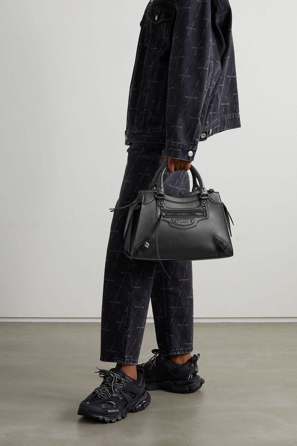 BALENCIAGA Neo Classic City small textured-leather tote