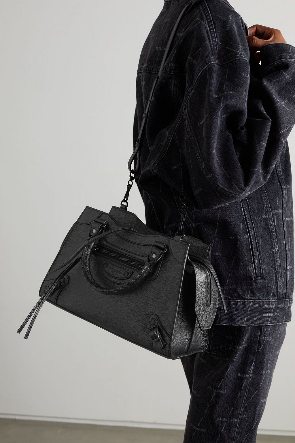 BALENCIAGA Neo Classic City small textured-leather tote