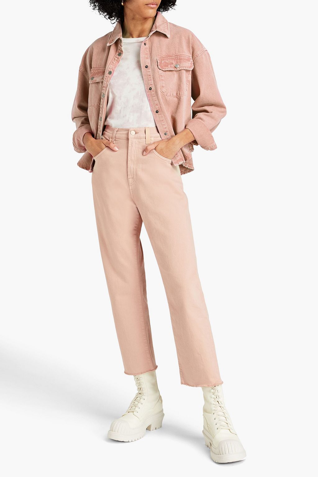 N°21 X 7 FOR ALL MANKIND High-rise tapered jeans