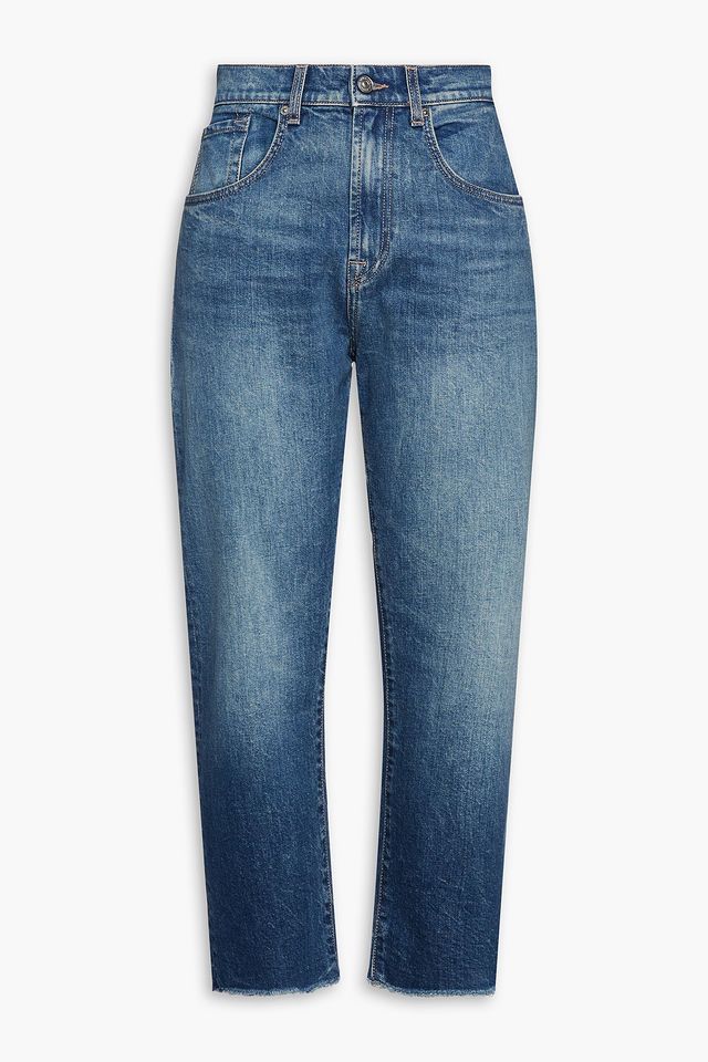 High-rise tapered jeans