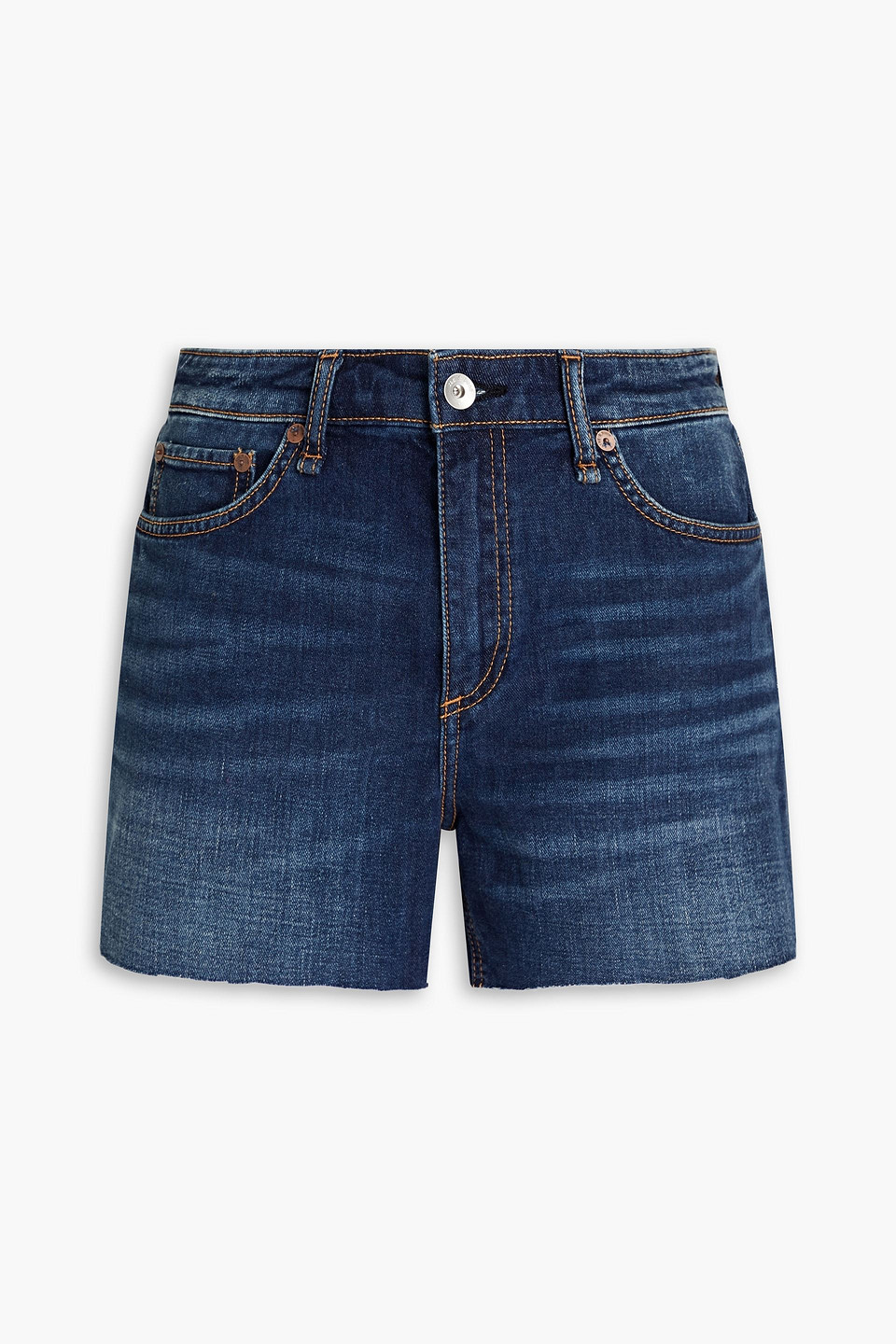 RAG & BONE DRE FADED DENIM SHORTS,3074457345632942196