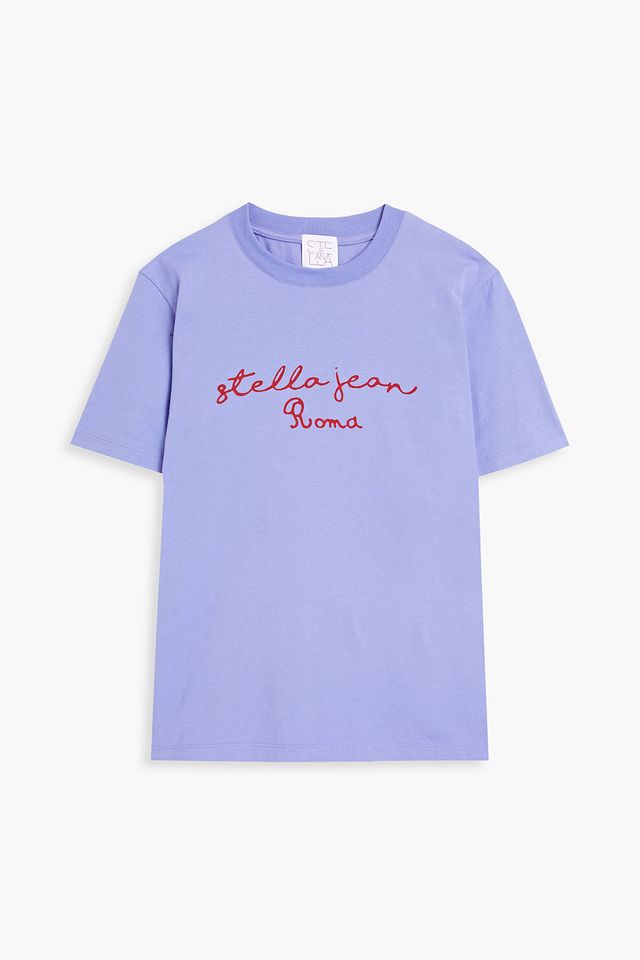 Printed cotton-jersey T-shirt