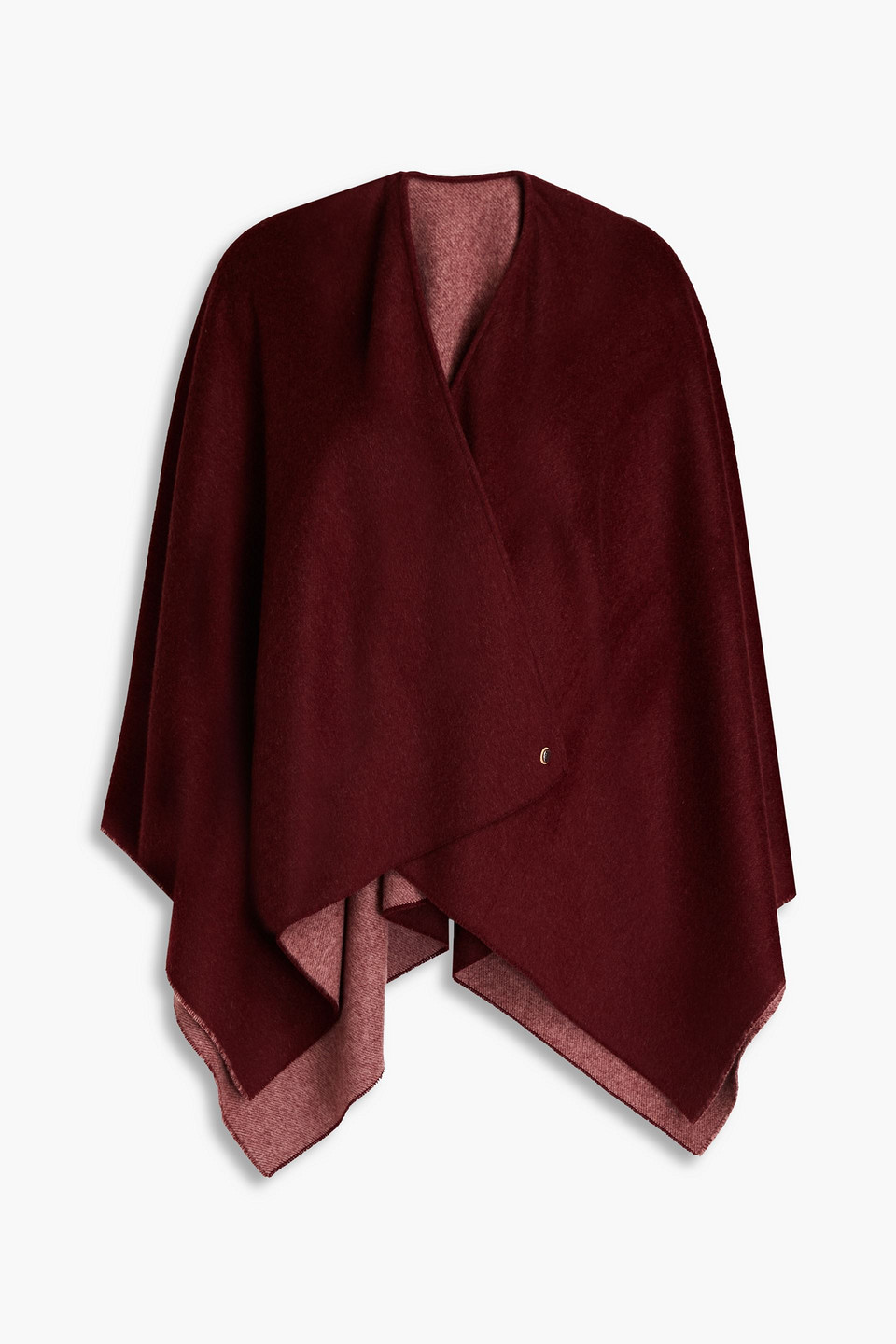 Rag & Bone Crown Reversible Cashmere Poncho In Merlot