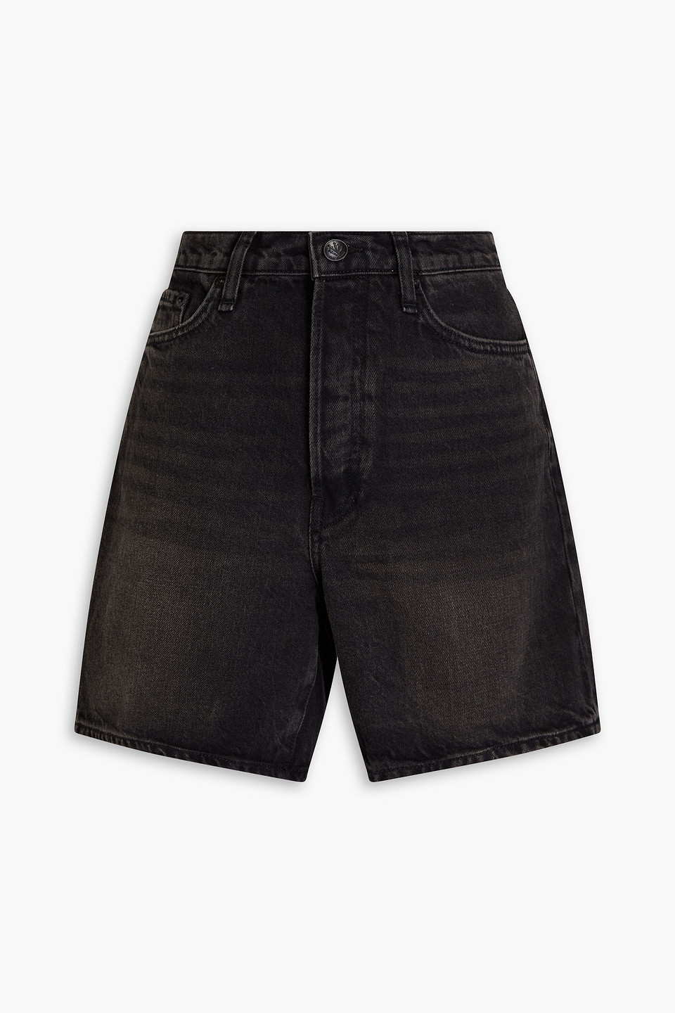 rag & bone - maya denim shorts - black - 27