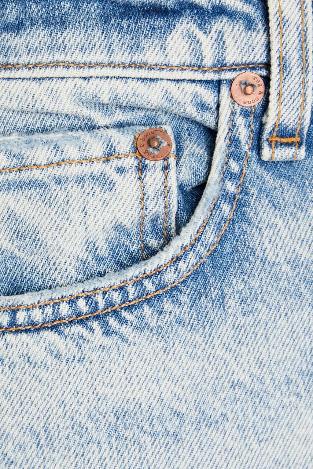 RAG & BONE شورت «دري» من الجينز بتصميم ممزّق