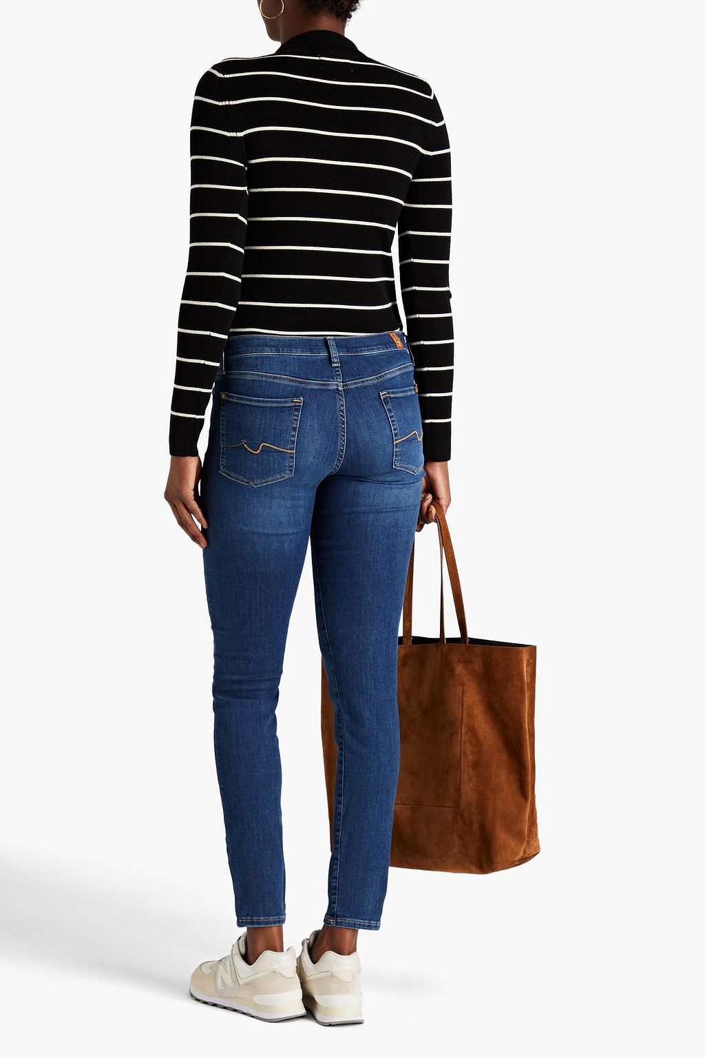7 FOR ALL MANKIND Bair Duchess 로우라이즈 스키니 진
