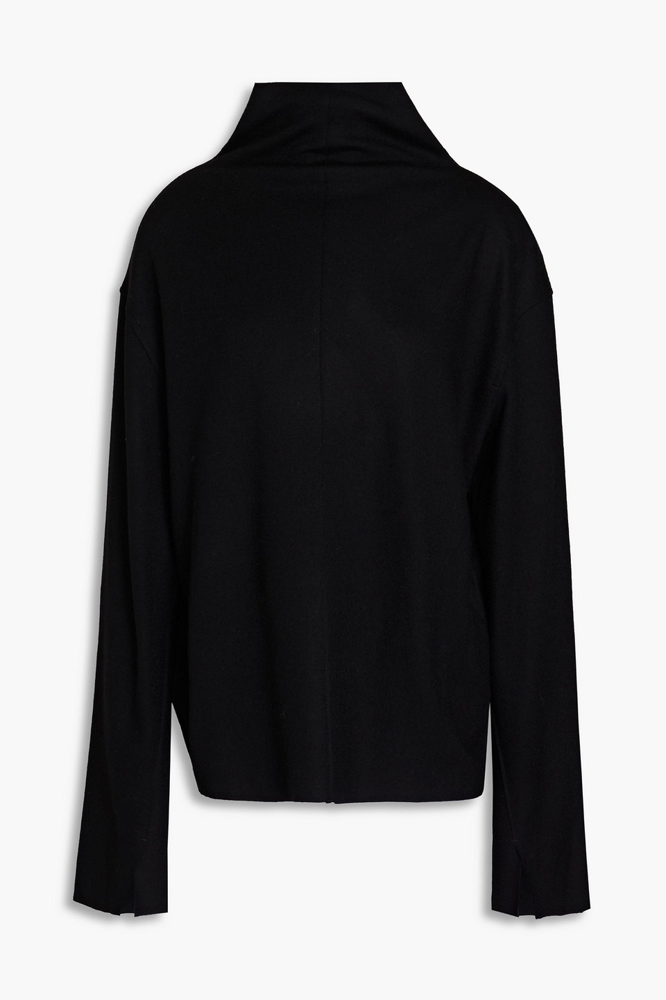 rag & bone - yan wool-jersey turtleneck top - black - xs