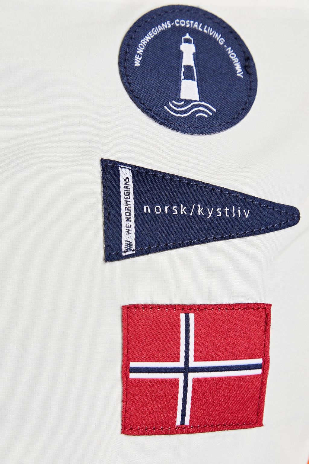 WE NORWEGIANS メリノウール混ピケ トラックジャケット カラーブロック