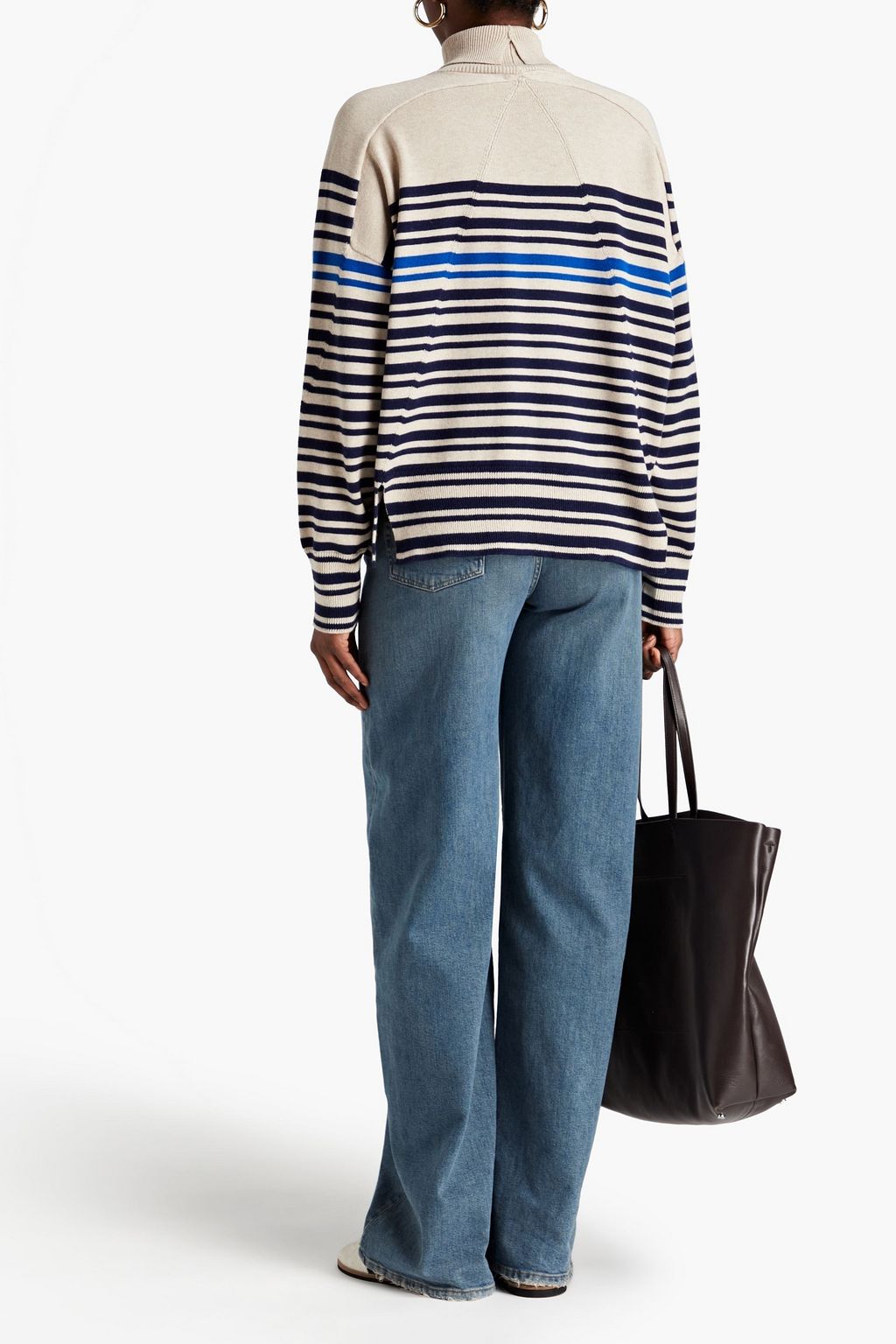 RAG & BONE Gerafftes Maxikleid aus Krepon mit Verzierung