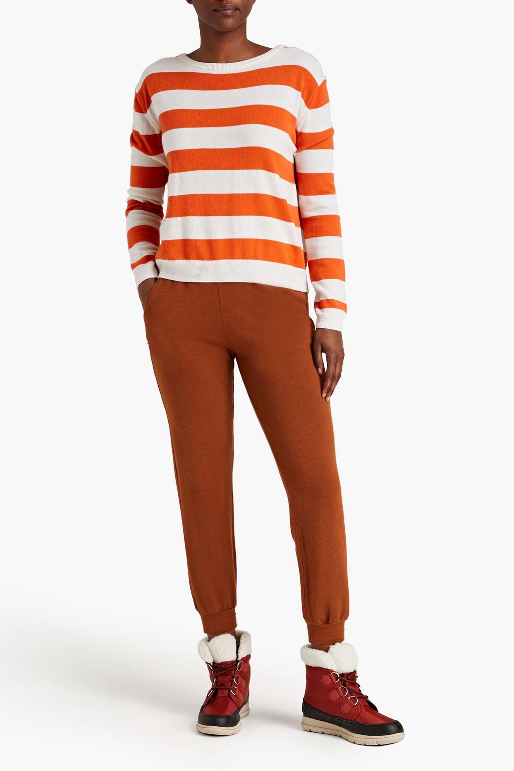 WE NORWEGIANS Gullholmen striped merino wool and cashmere-blend sweater