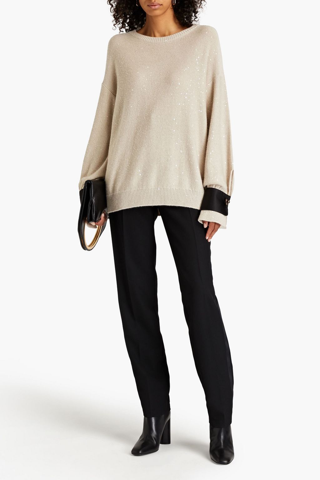 BRUNELLO CUCINELLI Embellished wool sweater