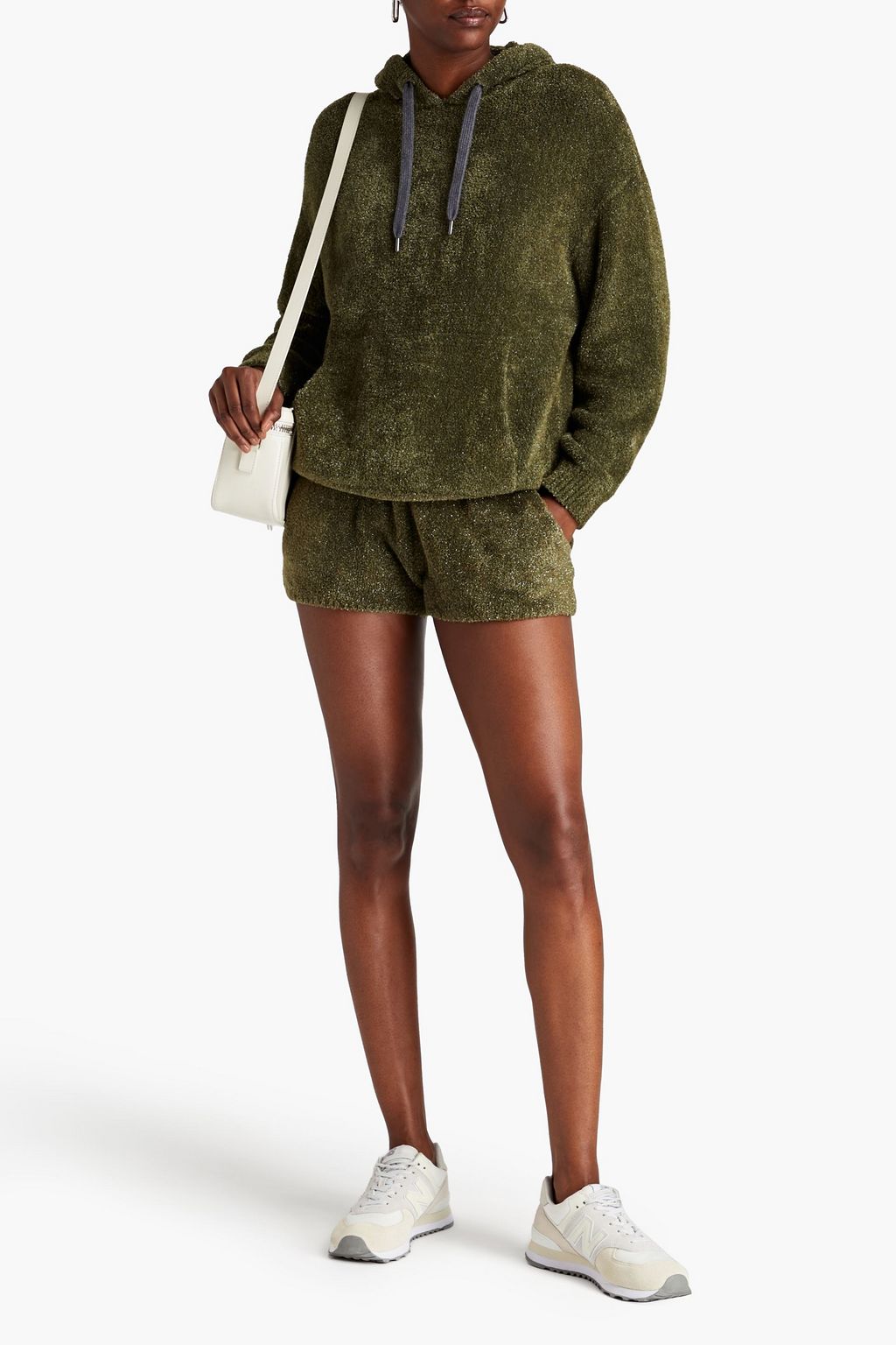 BRUNELLO CUCINELLI Metallic fleece hoodie