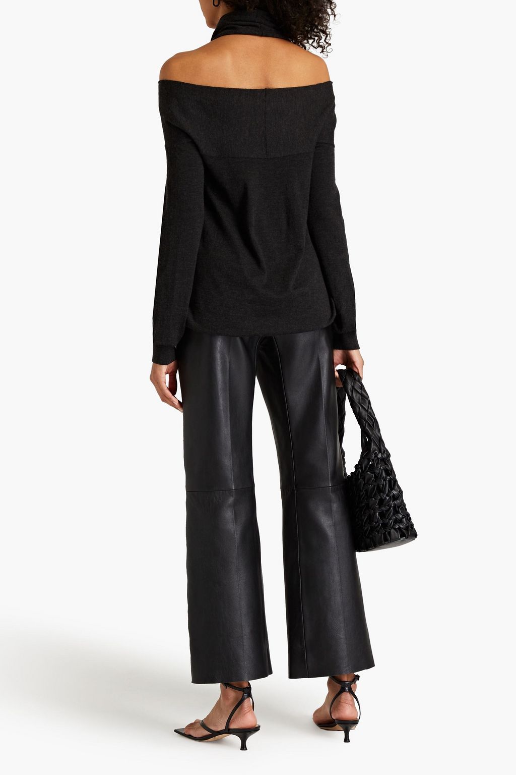 BRUNELLO CUCINELLI Cold-shoulder wool top