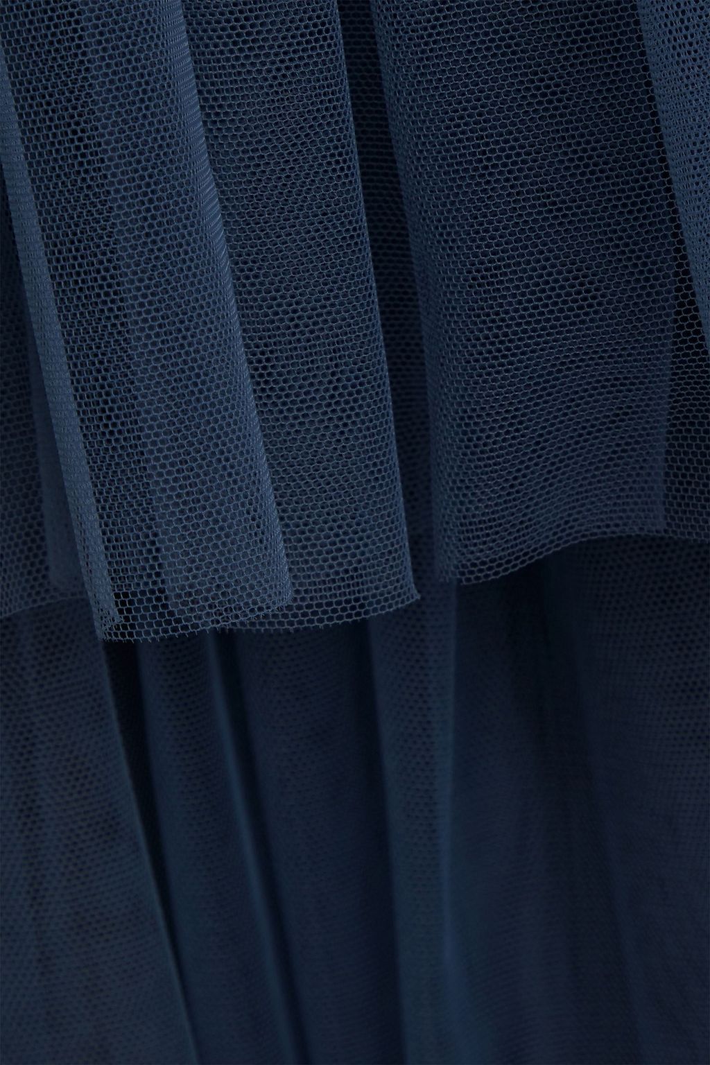 BRUNELLO CUCINELLI توب من التول بتصميم مقسم ومزيّن بزخارف