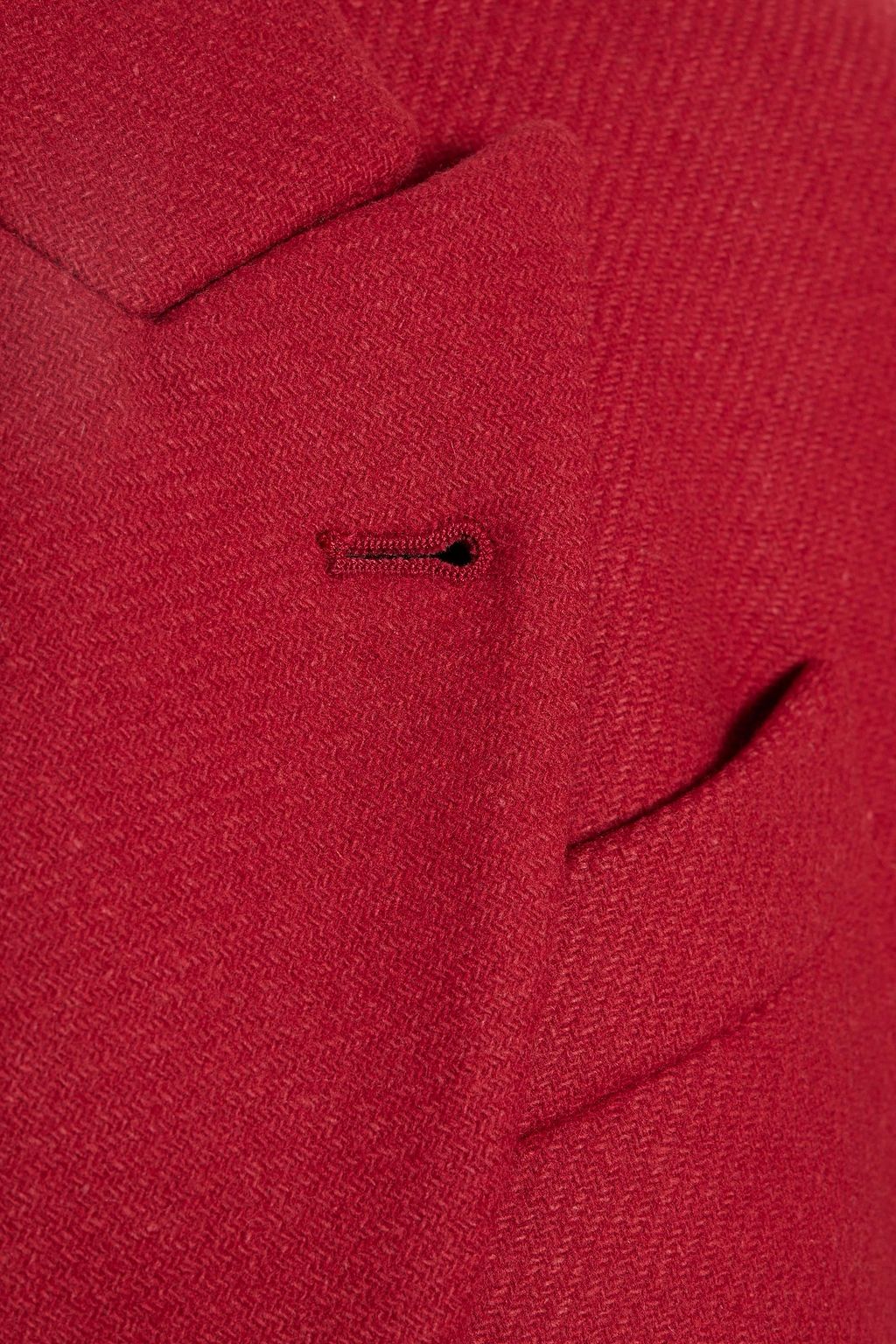 BRUNELLO CUCINELLI Doppelreihiger Mantel aus Filz aus einer Wollmischung