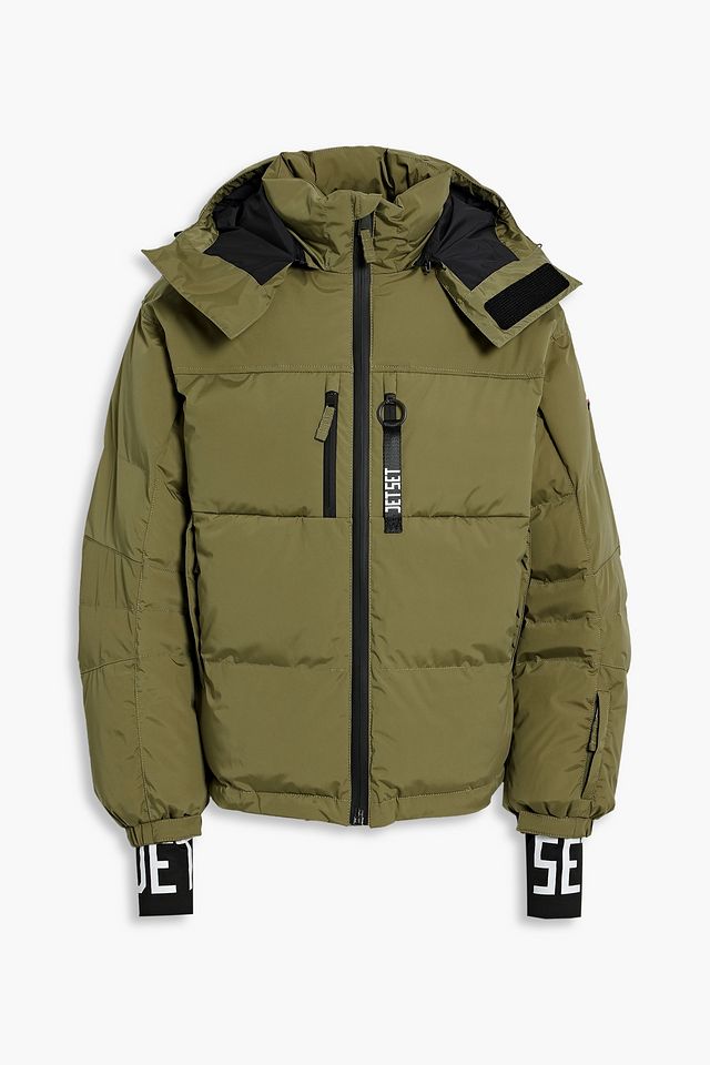 Quilted printed ski jacket