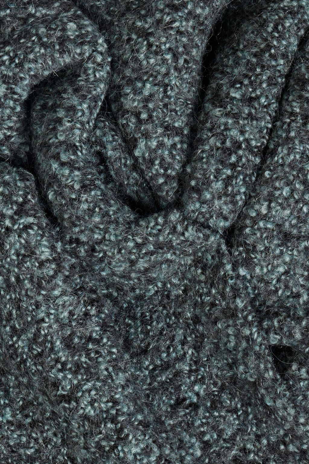 RAG & BONE Sloane fringed bouclé-knit alpaca-blend scarf