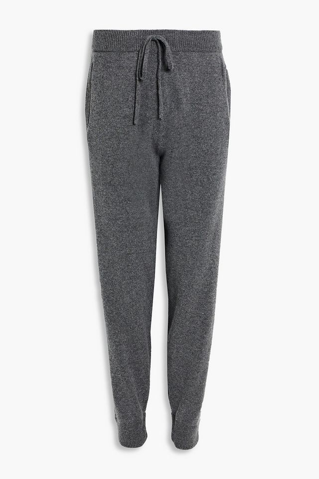 Mélange cashmere sweatpants