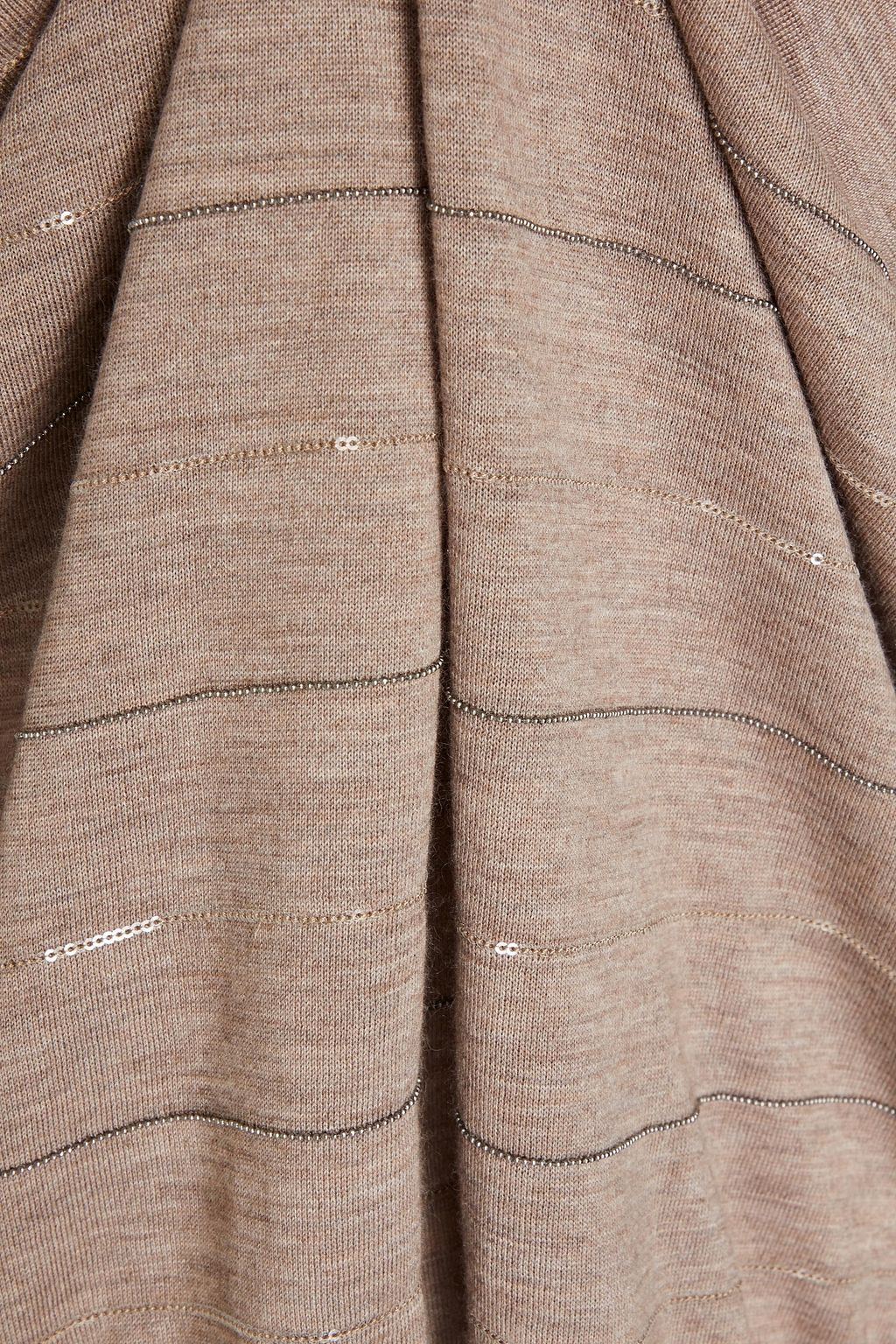 BRUNELLO CUCINELLI Embellished mélange cashmere sweater