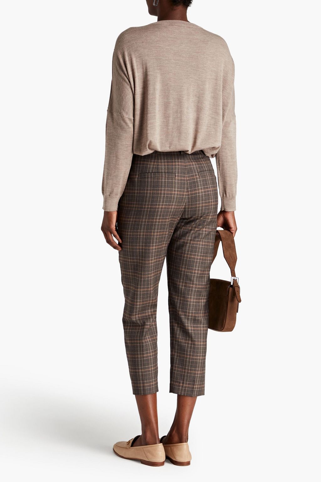 BRUNELLO CUCINELLI Embellished mélange cashmere sweater