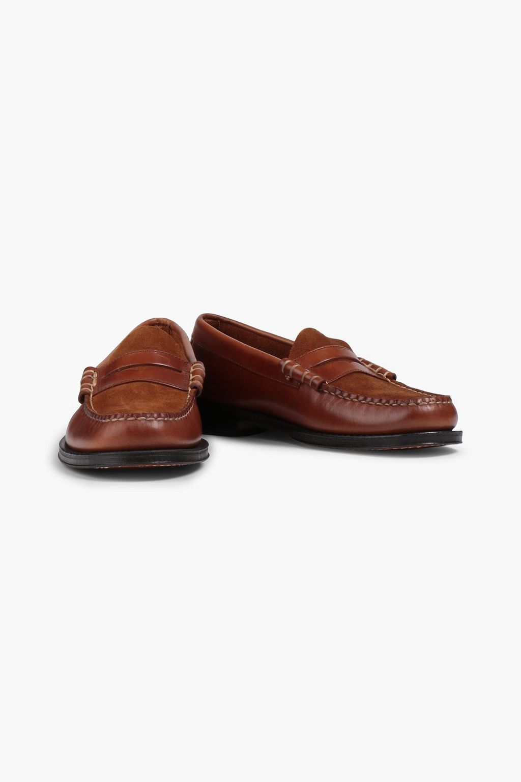 G.H. BASS & CO Weejuns Larson suede and leather penny loafers