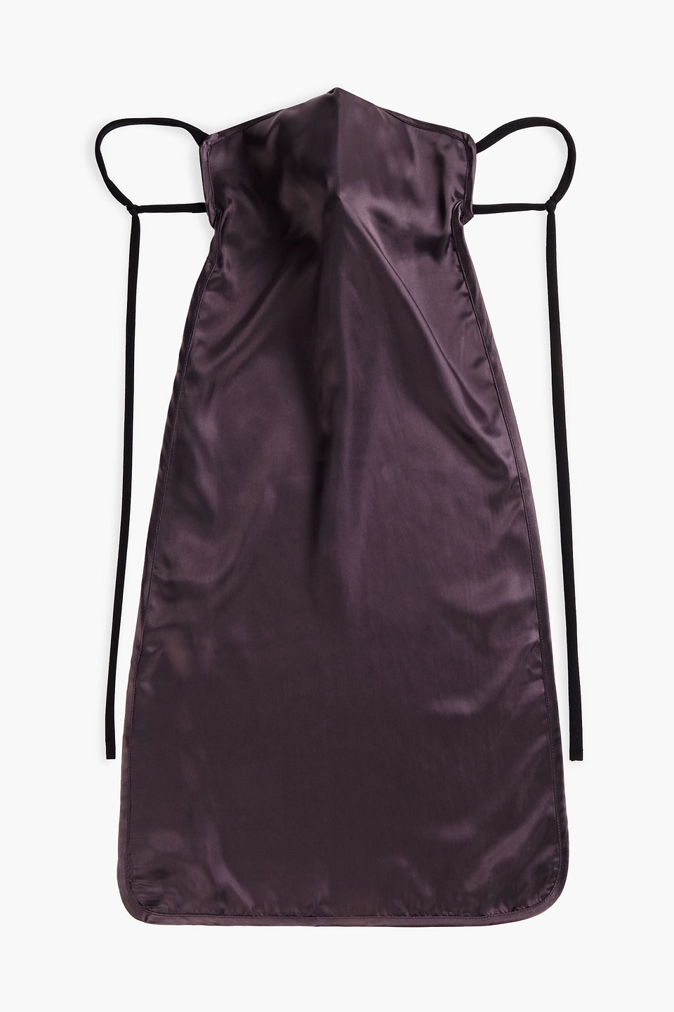 Rick Owens Cupro-satin Face Mask In Purple