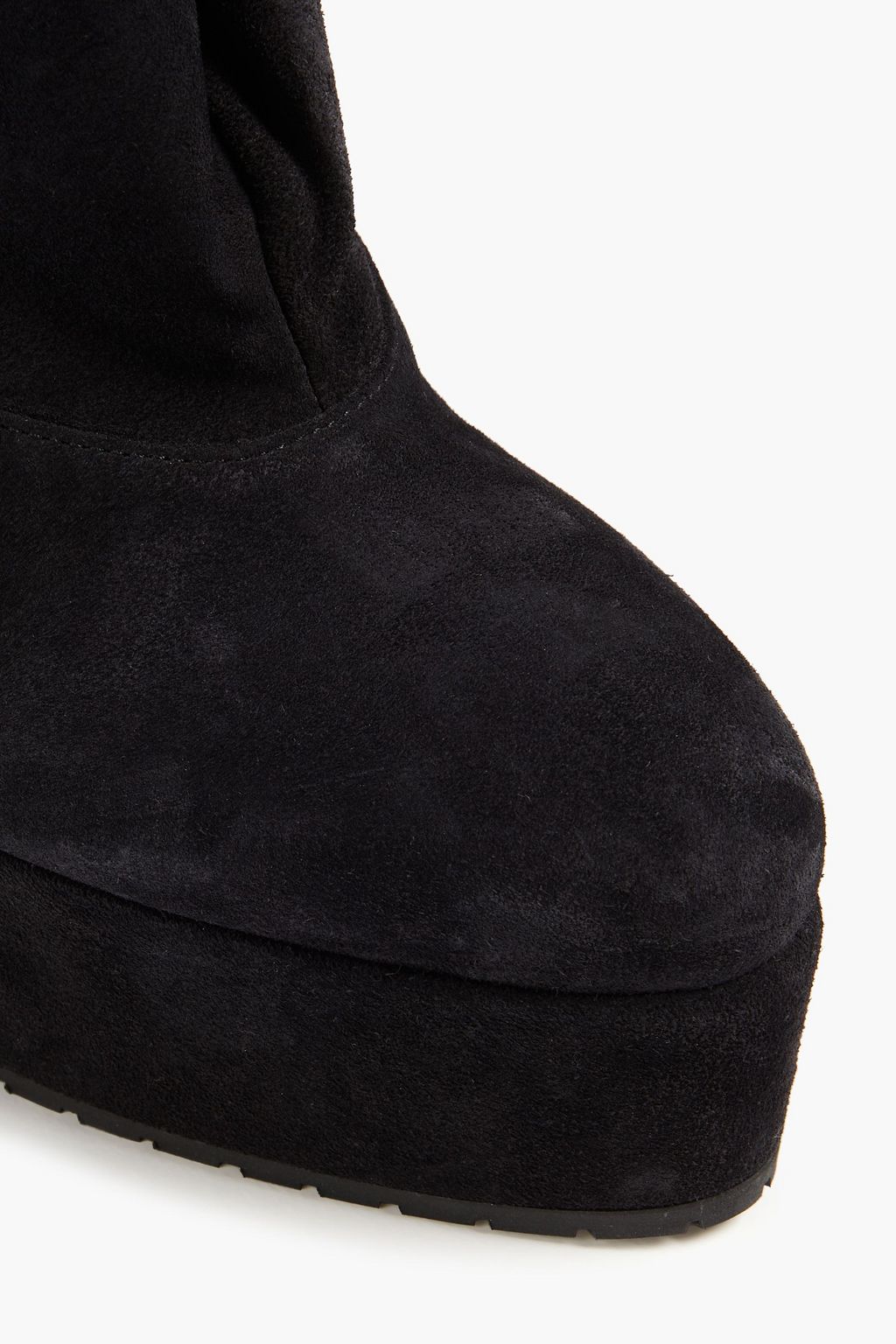 ALAÏA Trekking 135 suede platform ankle boots